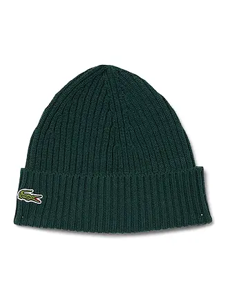 LACOSTE | Mütze - Beanie | dunkelgrün